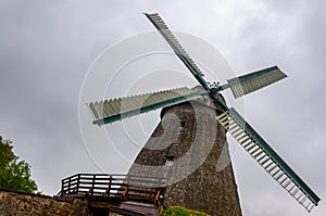 Traditional German windmill at Golf Club Herford e.V. photo