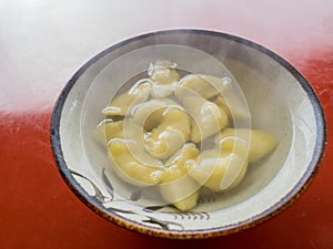 The traditional golden dumpling at Matsu