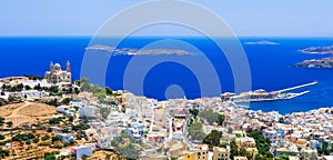 Traditional Greece series - Syros island, capital of Cyclades photo