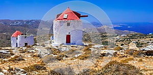Traditional Greece - Windmills of Amorgos island