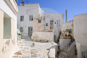 Traditional Greek architecture in Lefkes village photo