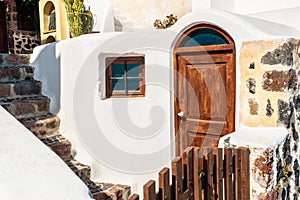 Traditional greek architecture on Santorini island, Greece