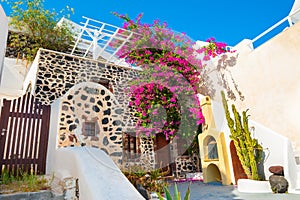 Traditional greek architecture on Santorini island, Greece