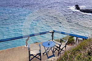 Traditional greek cafe in pelion