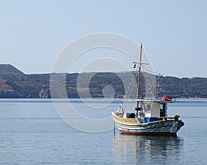 Traditional Greek fishing boat kaiki