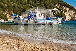 Traditional Greek fishing boat