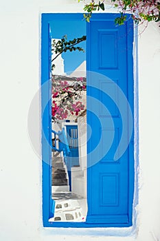 Traditional greek house on Mykonos island