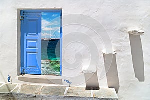 Traditional greek house on Mykonos island