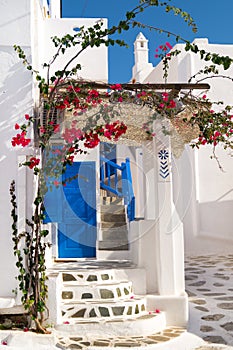 Traditional greek house on Sifnos island photo