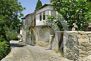 Traditional Greek house on Thassos island