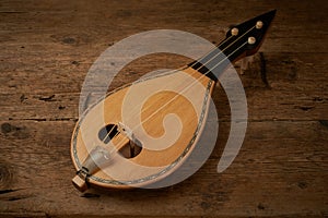 Traditional Greek instrument called Thrakian lyra