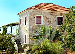 Traditional greek old house