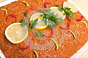 Traditional greek style fish
