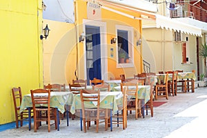 Traditional greek taverna