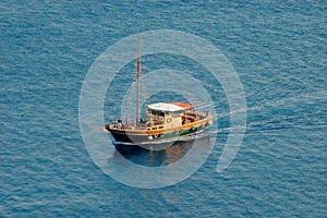 A Traditional Greek Tourist Boat