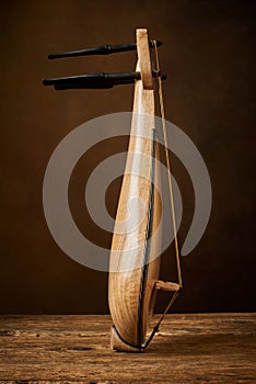 Traditional Greek and Turkish instrument politiki lyra klasik kemence