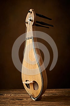 Traditional Greek and Turkish instrument politiki lyra klasik kemence