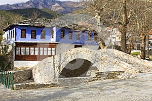 Traditional Greek village of Moustheni