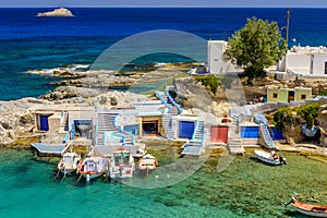 Traditional Greek village by the sea