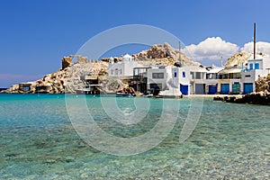 Traditional Greek village by the sea