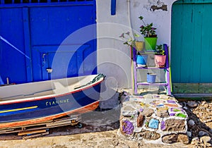 Traditional Greek village by the sea