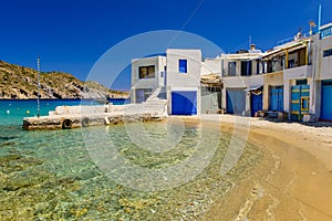 Traditional Greek village by the sea