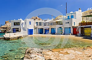 Traditional Greek village by the sea