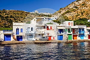 Traditional Greek village by the sea