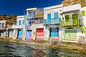 Traditional Greek village by the sea