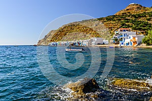 Traditional Greek village by the sea