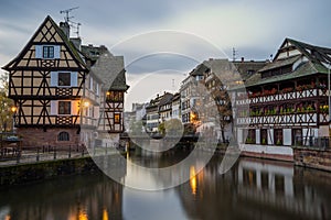 Traditional half timbered houses of Petite France.