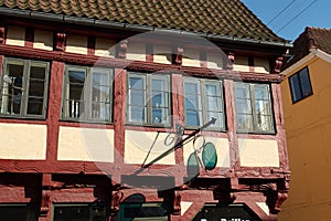 Traditional half timbered wooden house Germany