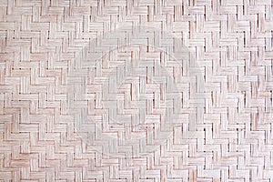 Traditional handcraft dried reed woven mat texture, nature patterns on background