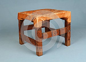 Traditional handcrafted African milking stool