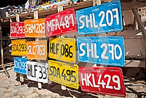 Traditional handcrafted Vehicle registration plates for sale in