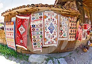 Traditional handmade carpets in Zheravna