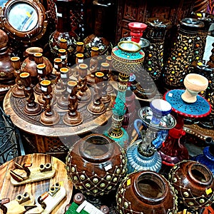 Traditional handmade Wooden carved handicraft items for sale