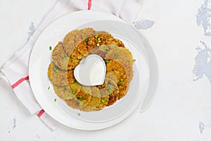 Traditional Hanukkah dish latkes