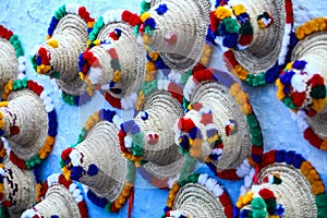 Traditional hats in Chefchaouen