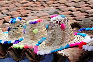 Traditional hats sale in Chefchaouen, Morocco