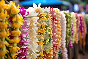 traditional hawaiian wedding leis made of flowers