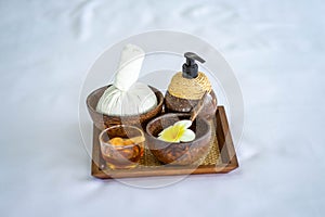 Traditional herbel  bed getting spa massage facil service
