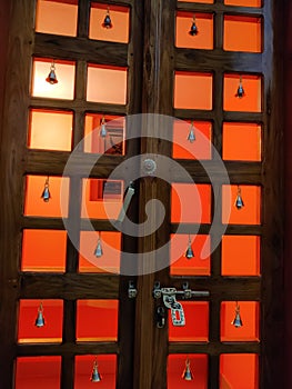 Traditional Hindu Home Pooja Room Interior