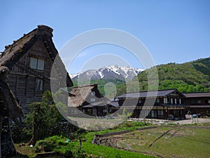 Traditional and Historical Japanese village Gassho-Zukuri house