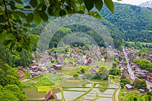 Traditional and Historical Japanese village Shirakawago in Gifu Prefecture Japan, Gokayama has been inscribed