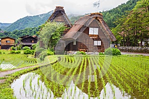 Traditional and Historical Japanese village Shirakawago in Gifu Prefecture Japan, Gokayama has been inscribed