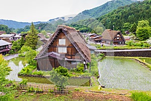 Traditional and Historical Japanese village Shirakawago in Gifu Prefecture Japan, Gokayama has been inscribed