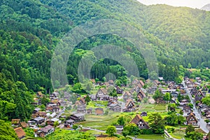 Traditional and Historical Japanese village Shirakawago in Gifu Prefecture Japan, Gokayama has been inscribed