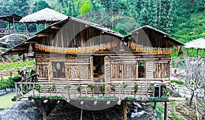 Traditional Hmong house Sapa, Lao Cai, Vietnam