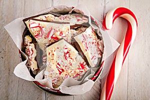 Traditional Holiday Chocolate Peppermint Bark